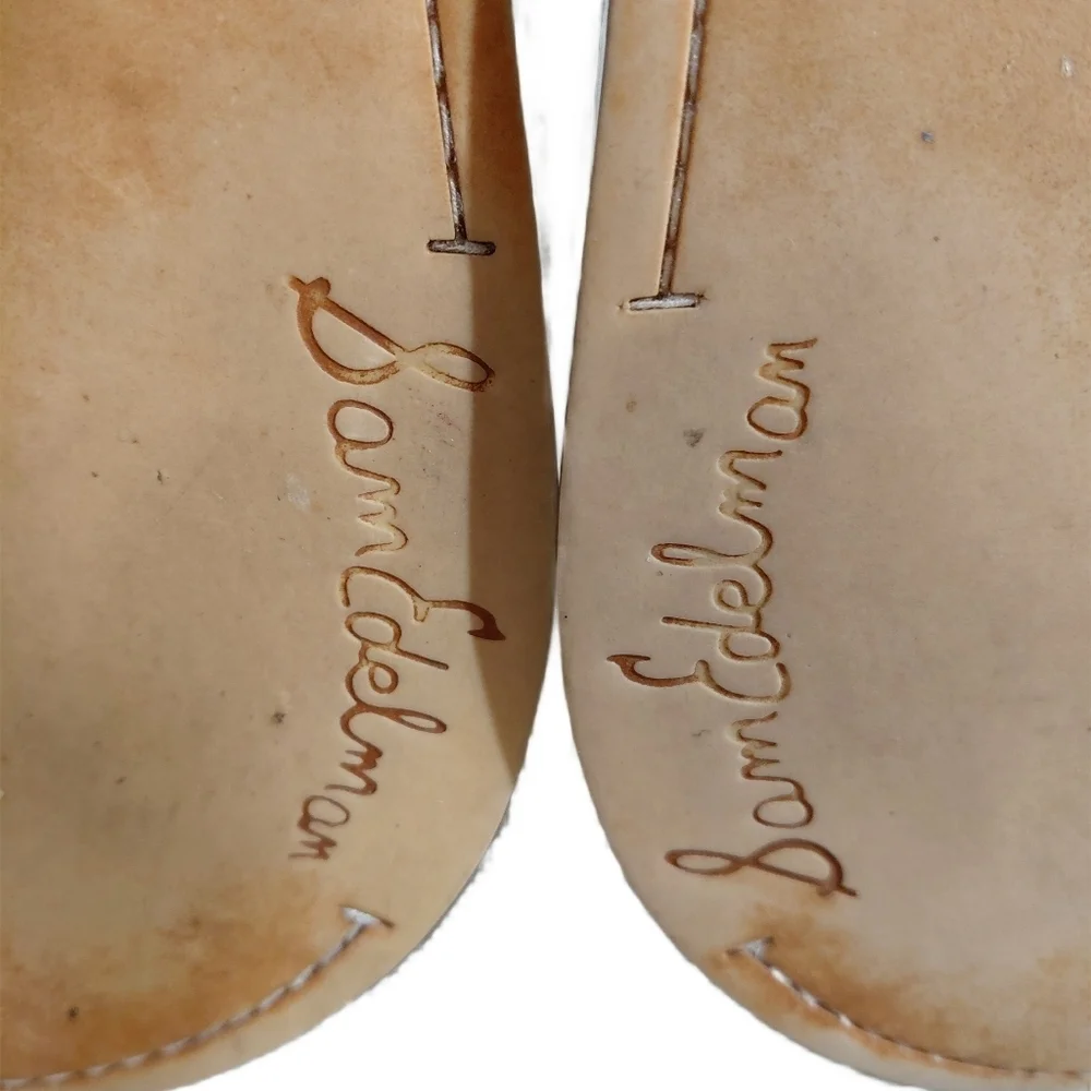 Sam Edelman Gates Gold And Tan Fringe Sandals Women's Size 7 T-strap Sandal